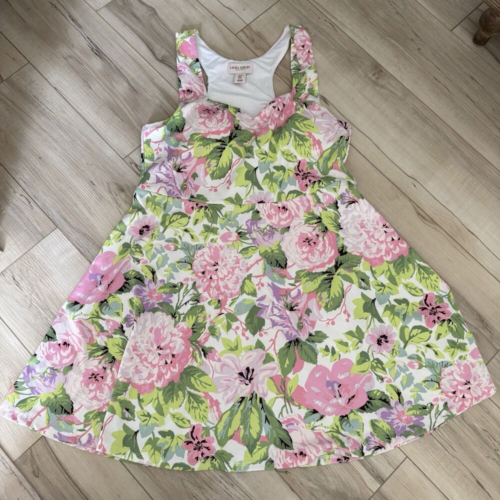 Laura Ashley White Floral Golf and Tennis Dress Size XL
